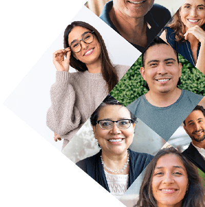 Photo collage of hispanic individuals